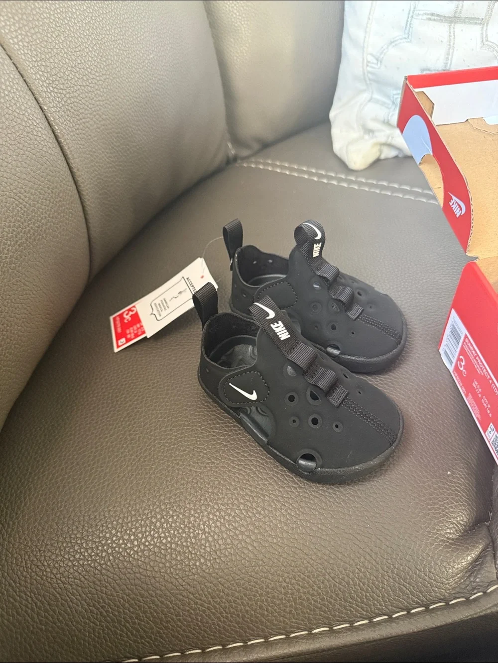 Nike Black Sunray Protect 4 Baby/Walker Sandals
